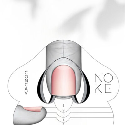 MOLDES NAIL FORM CONCAV – ALUMINIUM 100 PCS