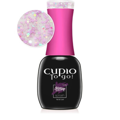 Esmalte de uñas semipermanente Cupio To Go! Glitter Splash -Lavander Confetti 15 ml