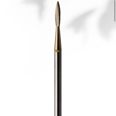 Fresa CARBURO DORADO FORMA LLAMA 0,18 MM