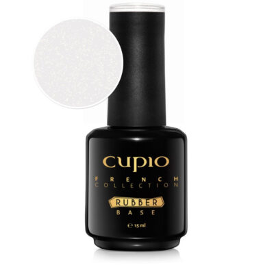 Rubber base French Collection - Milky White Shimmer Gold 15ml