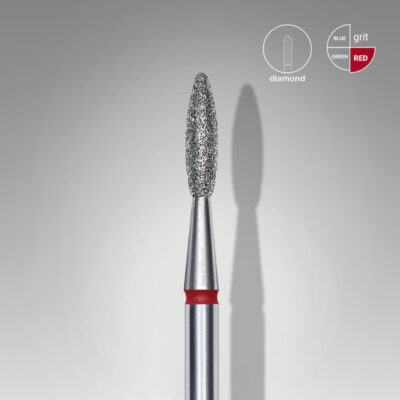 Fresa Staleks llama, roja, 2.1mm-8mm