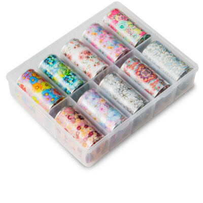 Juego de 10 láminas de Foil Turkish Flowers