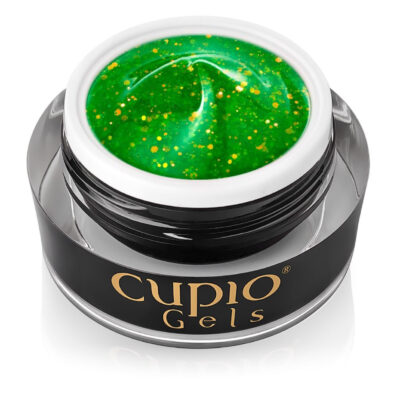 Glitter Neon Builder Gel Cupio - Green Apple 15ml